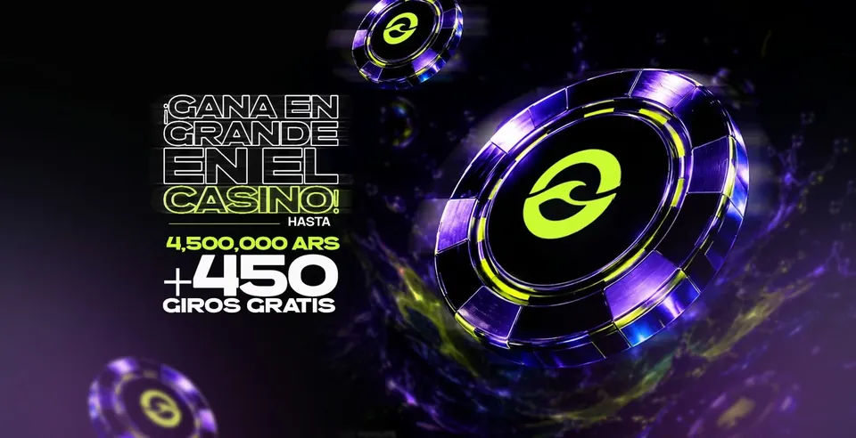 Banner de bienvenida de Onda Bet casino: hasta 4.500.000 ARS + 450 giros gratis